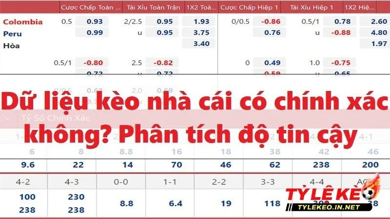 Phân tích độ tin cậy về dữ liệu kèo nhà cái có chính xác không